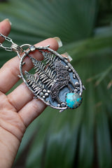 Call of the Pines: Turquoise Pendant, AP- 7498