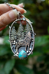 Call of the Pines: Turquoise Pendant, AP- 7498