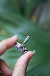 Moonkissed Floral Ring, AR-7505