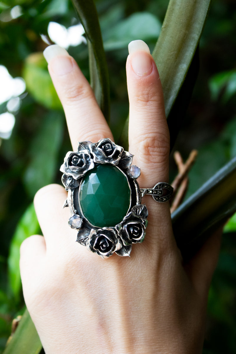 Green Onyx Ring, AR-7511