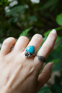 Desert Rose Whisper: Turquoise Ring, AR-7513