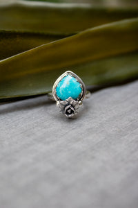 Desert Rose Whisper: Turquoise Ring, AR-7513