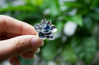 Nature's Embrace: Kyanite Flower Ring, AR-7125