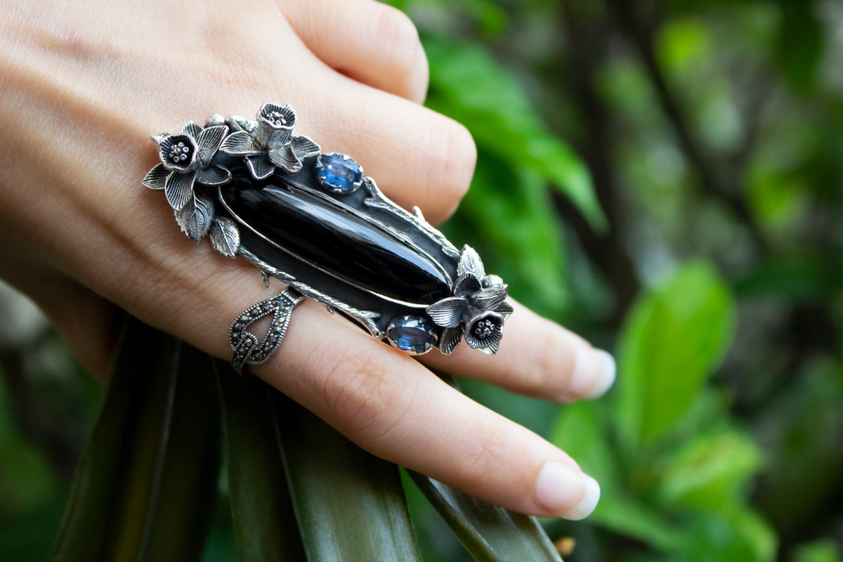 Bague Serpent Onyx Noir AR-6585