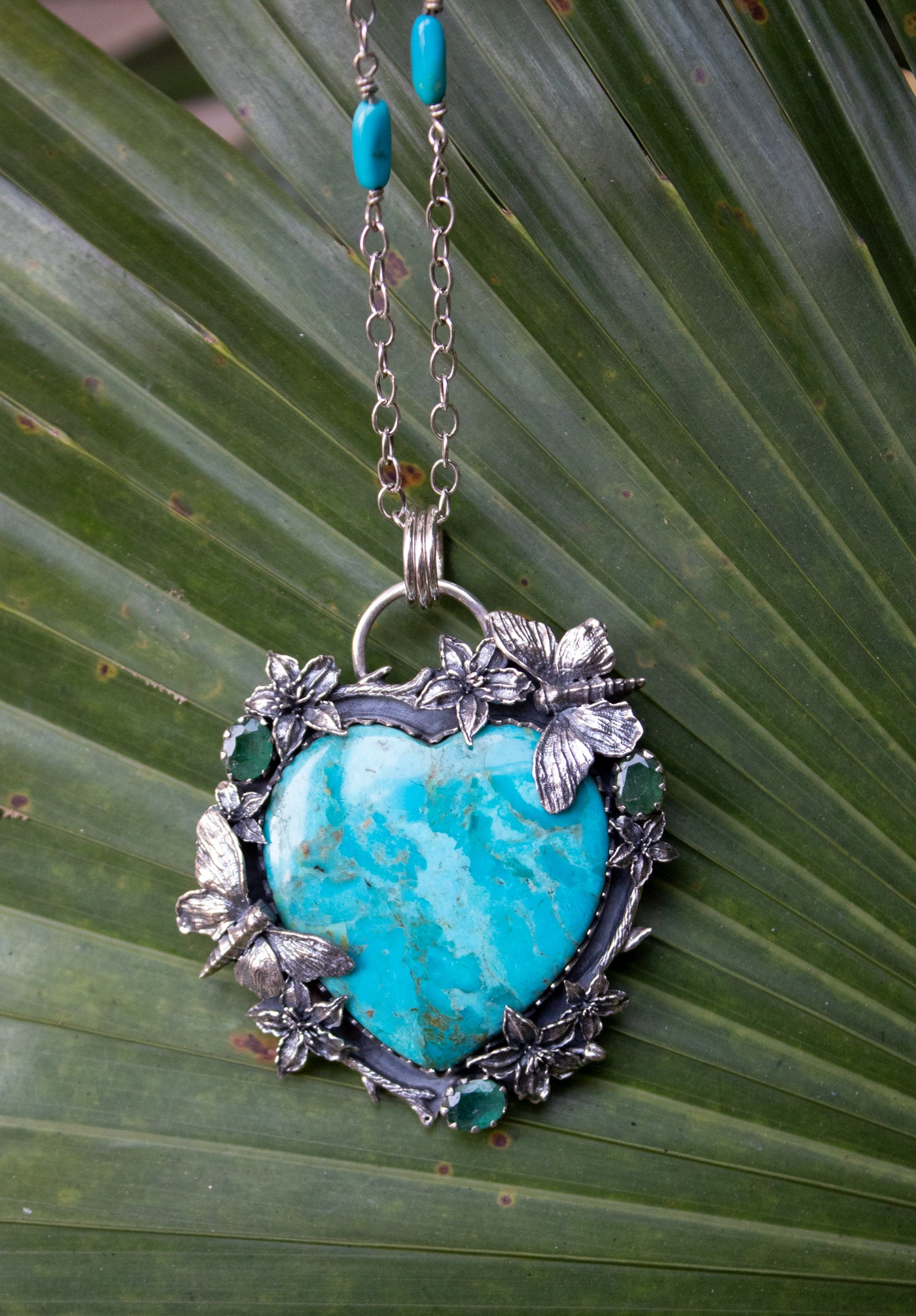 Heart of the Horizon: Turquoise Pendant, AP- 7526