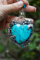 Heart of the Horizon: Turquoise Pendant, AP- 7526