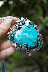 Heart of the Horizon: Turquoise Pendant, AP- 7526