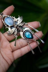 Pendentif Pierre de Lune &amp; Labradorite, AP-6750