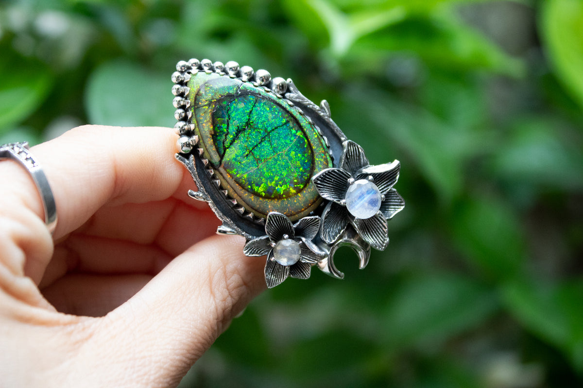 Opal Dreamscapes Botanical Ring, AR- 7111