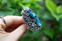 Twilight Blossom: Labradorite Flower Ring,  AR-7115