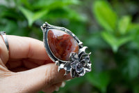 Bague Agate du Botswana Orange, AR-6632 