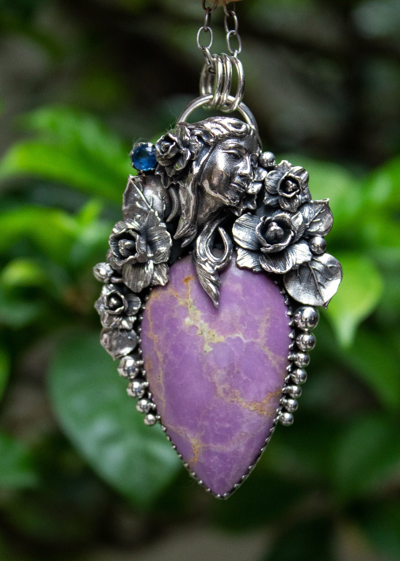 Phosphosiderite & Fairy Visage Pendant, AP-7118