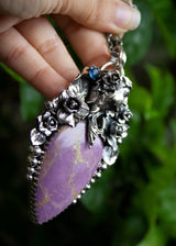 Phosphosiderite & Fairy Visage Pendant, AP-7118