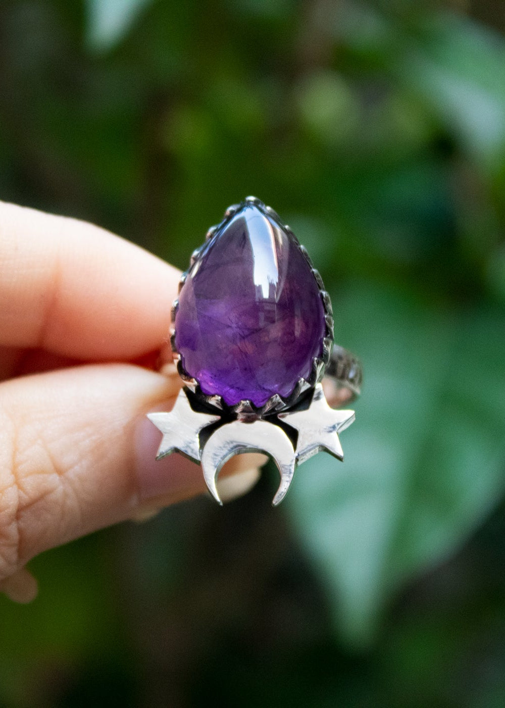 ✨Large Purple orders Bridge Ring✨Size:10✨