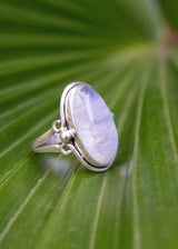 Moonstone Ring Sterling Silver, Boho Ring AR-1106