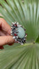 Petals of Stillness: Aquamarine Ring, AR-7451