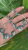 Aretes de Aro Turquesa Plata de Ley, AE-6752