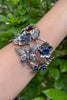 Twilight Garden - Sterling Silver & Kyanite Cuff Bracelet, AB-7620