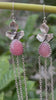 Blossom Glow: Pink Opal Earrings, AE-7277