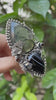 Shadow & Light – Prehnite & Black Botswana Ring, AR-7674