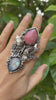Blushing Butterfly – Pink Opal & Moonstone Ring, AR-7672
