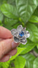 Nature's Embrace: Kyanite Flower Ring, AR-7125