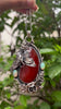 Ember Wings : Red Onyx & Opal Pendant, AP-7623