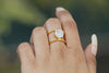 Rainbow Moonstone Boho Ring, AR-3068