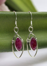 Ruby Earrings, AE-2122