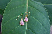 Rhodochrosite Pink Stone Earrings, AE-2127