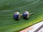 Lapis Lazuli Dainty Stud Earrings, AE-2139