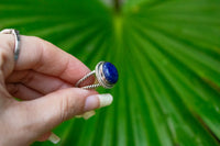 Bague Lapis Lazuli, Bague d'expression de soi AR-3012