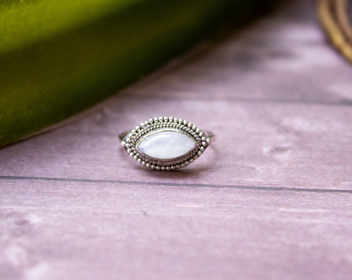 Marquise Moonstone Ring, AR-4011