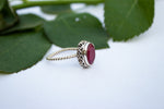 Ruby Ring, Ruby Gemstone Sterling Silver Ring, Gemstone Ring, Handmade Ring, 925 Silver Ring, Boho Ring AR-1245