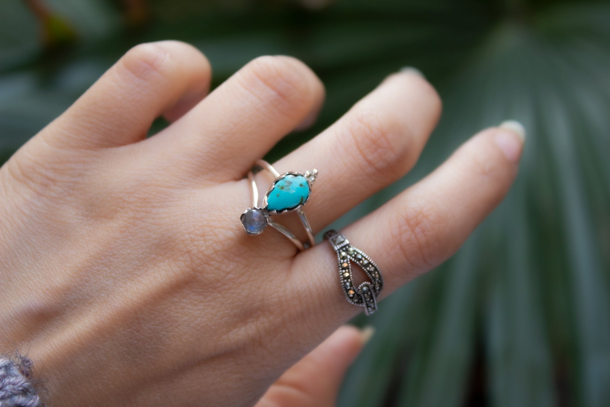 Bague best sale turquoise véritable