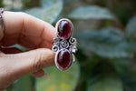 Floral Garnet Ring AR-6547