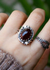 Oval Garnet Ring AR-6545