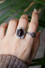 Oval Garnet Ring AR-6545