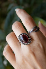 Oval Garnet Ring AR-6545