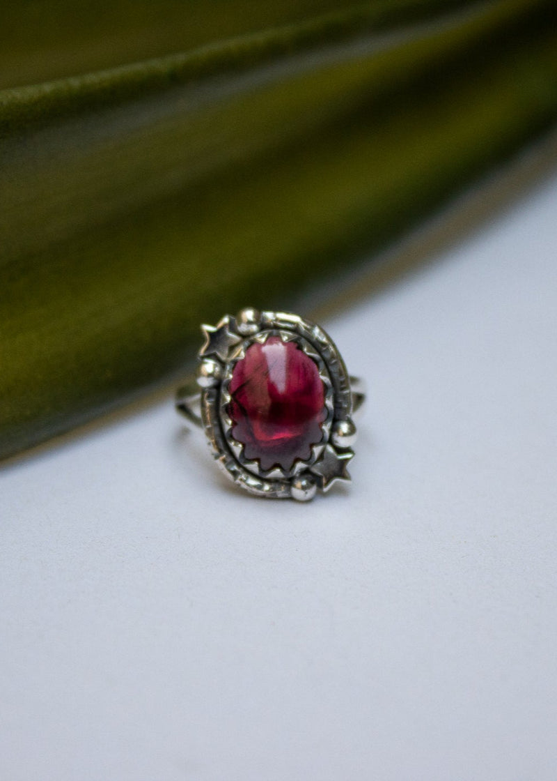 Oval Garnet Ring AR-6545