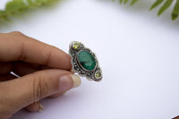 Emerald Ring, Emerald Gemstone Sterling Silver Ring, Handmade Ring, Fine Jewelry, Emerald Jewelry, AR-1139 - Its Ambra