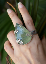 Prehnite Ring, Nature Inspired Ring, AR-6587