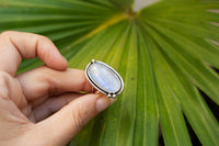 Handcrafted Natural Moonstone Ring, Promise Ring AR-1097 - Its Ambra