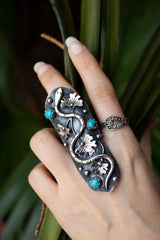 Turquoise Snake Ring, AR-6692