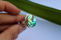 Abalone Shell Ring Sterling Silver AR-1001 - Its Ambra