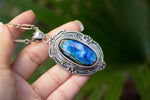 Blue Flash Labradorite Pendant, AP-6635
