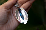 Blue Flash Labradorite Pendant, AP-6635