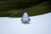 Natural Blue Lace Agate Ring, Sterling Silver Ring, Ring for Women SKU 6062