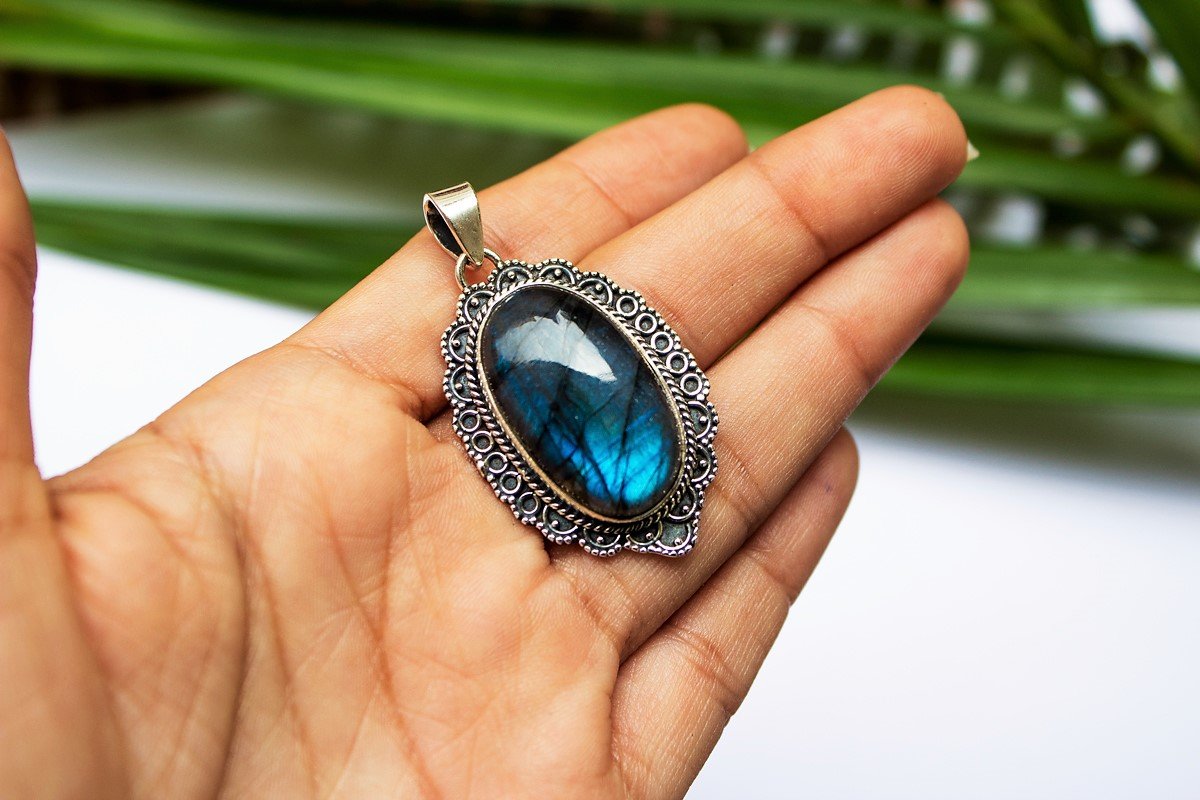 Blue Mini Buddha Necklace - Layers of Jewelry
