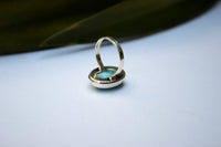Larimar Ring, Blue Larimar Stone, Boho SKU 6058